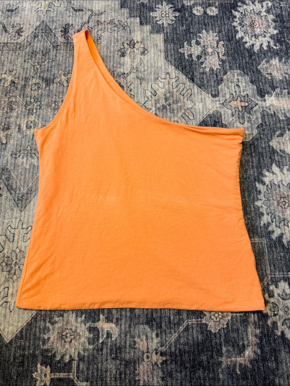 J. Crew One-Shoulder Tank Top in Bright Orange